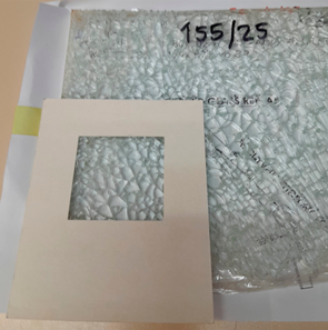 FRAGMENTATION D'UN VERRE BOMBÉ TREMPÉ 9A