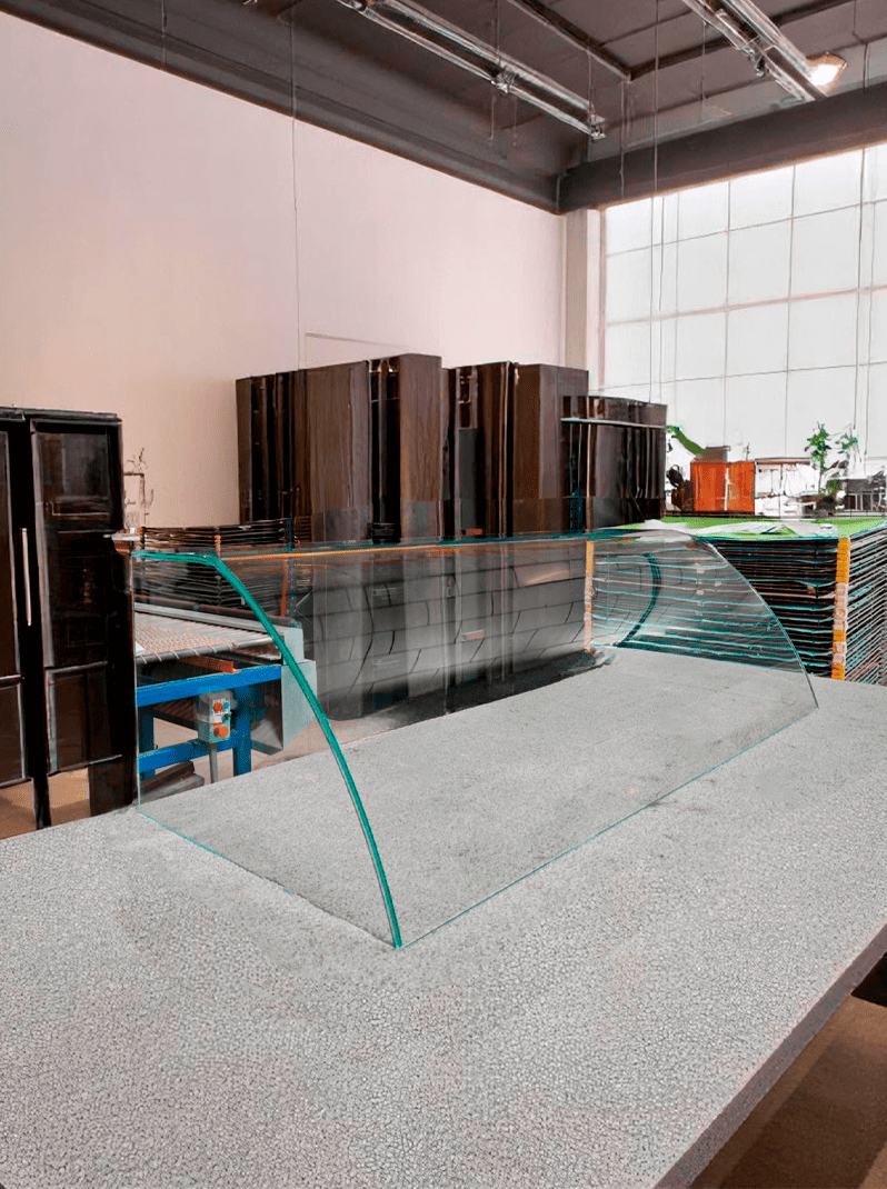 VERRE COLLÉ UV POUR VITRINE COMMERCIALE