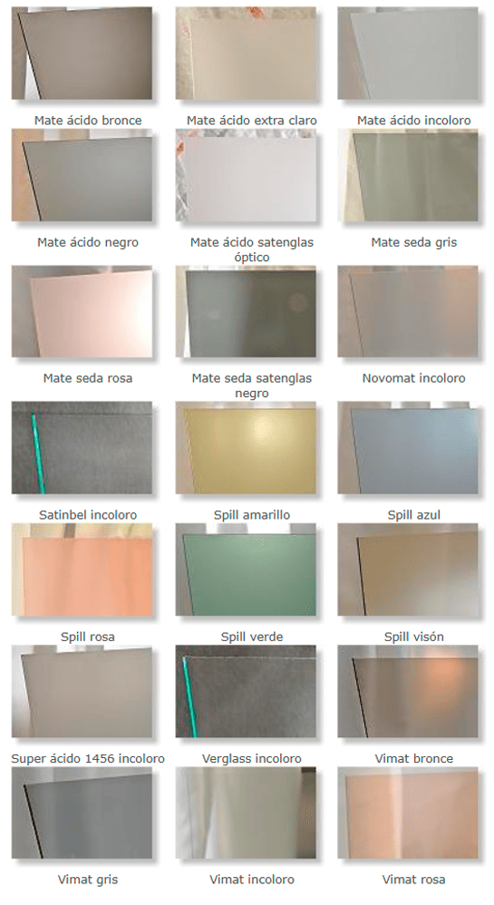 Autres verres imprimés