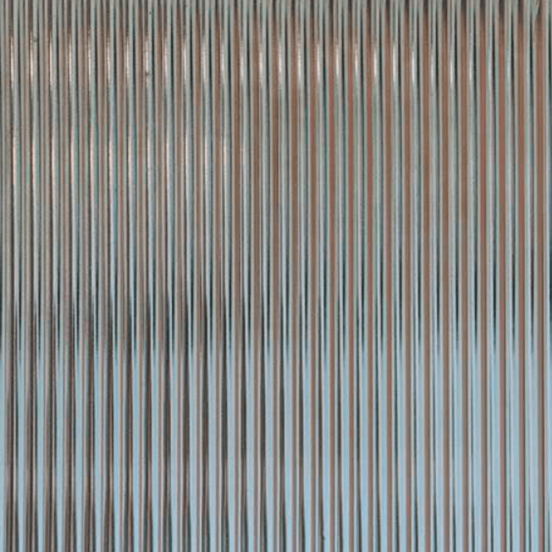 Verre imprimé Flutes bombé